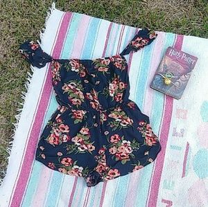 Flynn Skye "The Bae" Floral Romper FLAW